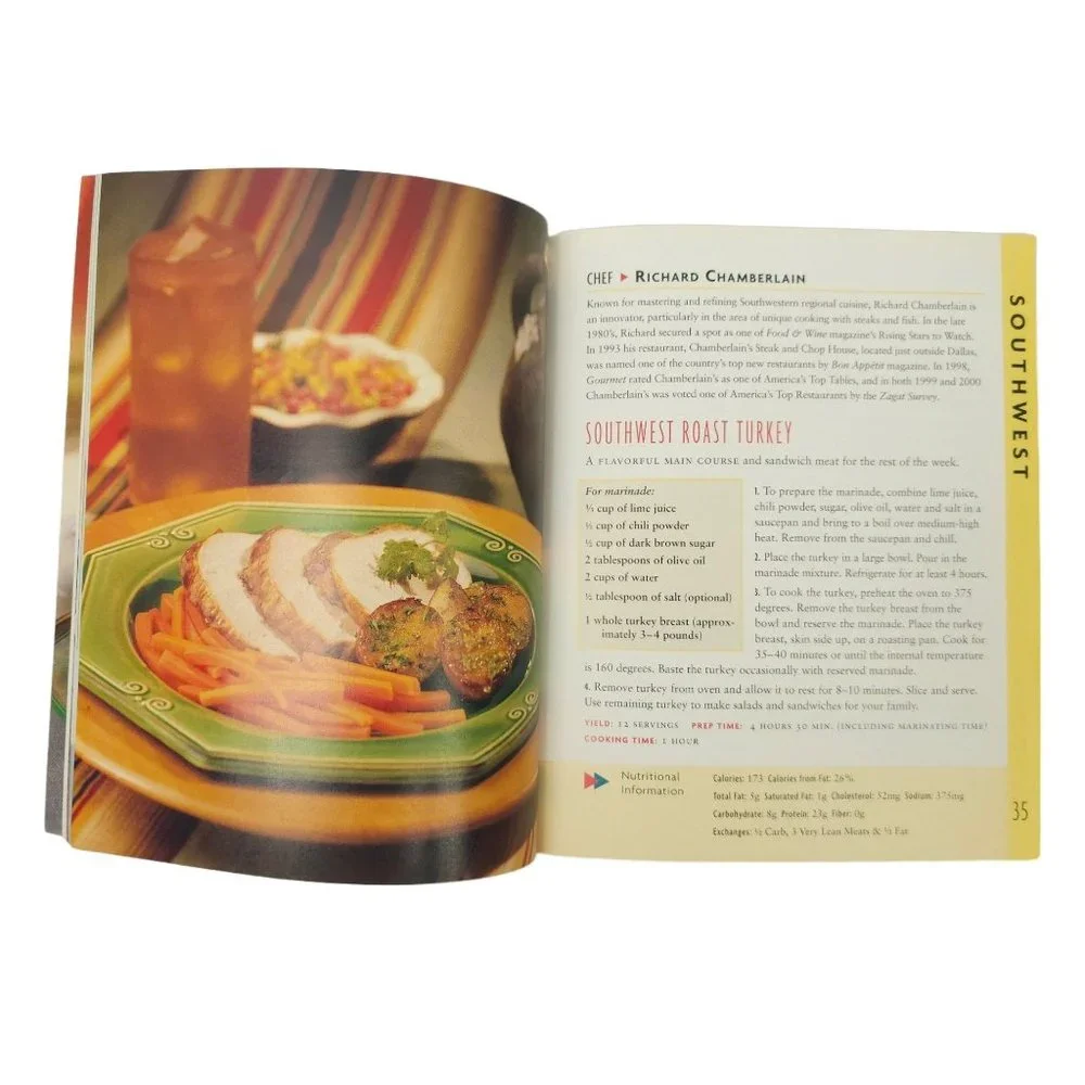 Celebrity Chefs Across America Cookbook Paperback Ingredients Managing Diabetes
